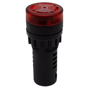 瑞沃尔22mm闪光蜂鸣器报警器AD16-22SM发声LED信号指示灯220V380V