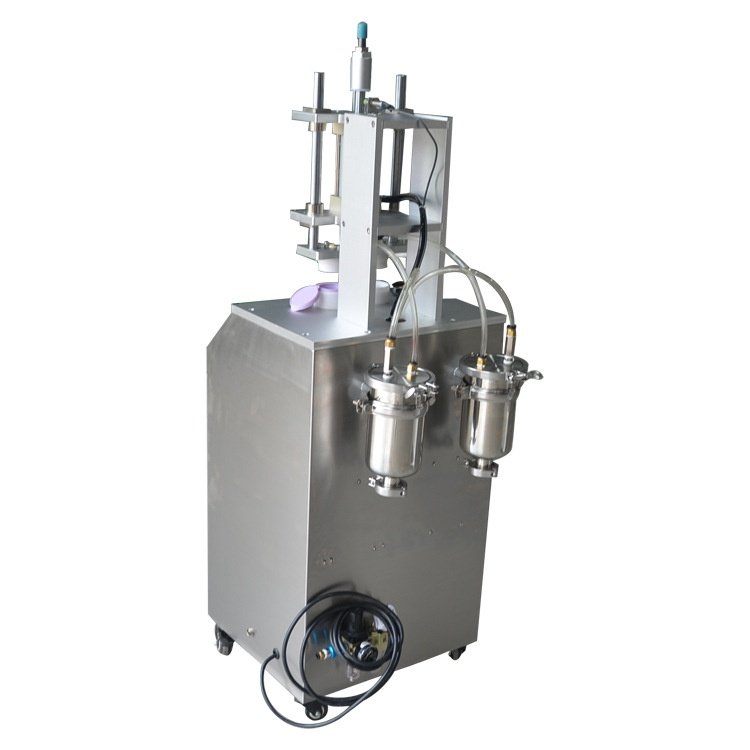 半自动气垫BB霜灌装机黑绷带遮瑕防晒美白粉底气垫BB霜真空吸料机