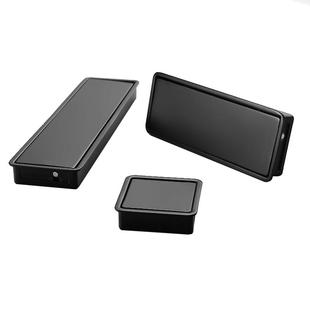 暗装翻盖拉手 黑色灰色挖槽抽屉拉手 高档家具扣手衣柜门抽屉把手