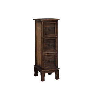 复古全实木斗柜夹缝收纳柜客厅迷你25cm30cm窄缝隙抽屉床边柜美式