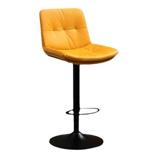 吧台升降椅子家用现代简约旋转靠背高脚凳子前台收银轻奢酒吧椅子