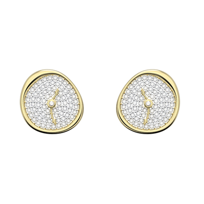 BENSHENG流淌的时钟耳钉女小众