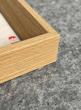 十二秋中国风宝可梦山水画创意桌面摆台复合木相框装饰画15×28cm