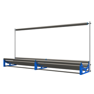 不锈钢裁床拉布机服装厂放布器双节高承重退布槽撑布松布拉料架子