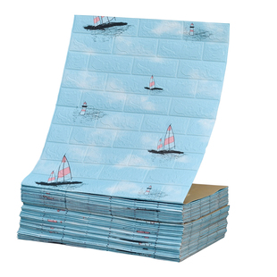 墙纸自粘防水防潮3d立体墙贴泡沫砖壁纸儿童卧室温馨背景墙面装饰