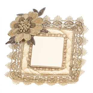 开关边框套布艺双开关贴蕾丝遮挡丑美化保护插座面板防脏装饰墙贴