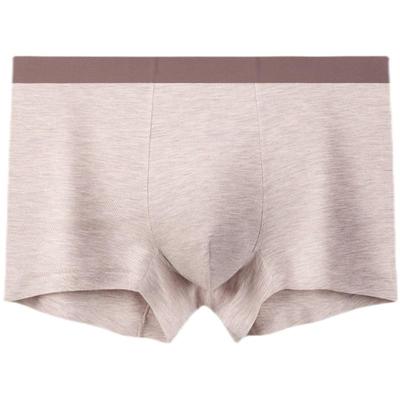 莫代尔面料纯色无缝春季男士内裤