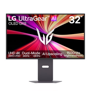 LG 32GX870B电竞AI显示器4K240hz双模4代WOLED设计师办公电脑屏幕