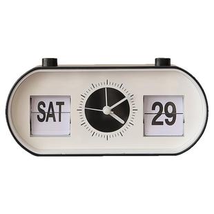 翻页日历时钟床头柜电子闹钟稀奇古怪ins风简单实用网红钟表摆件