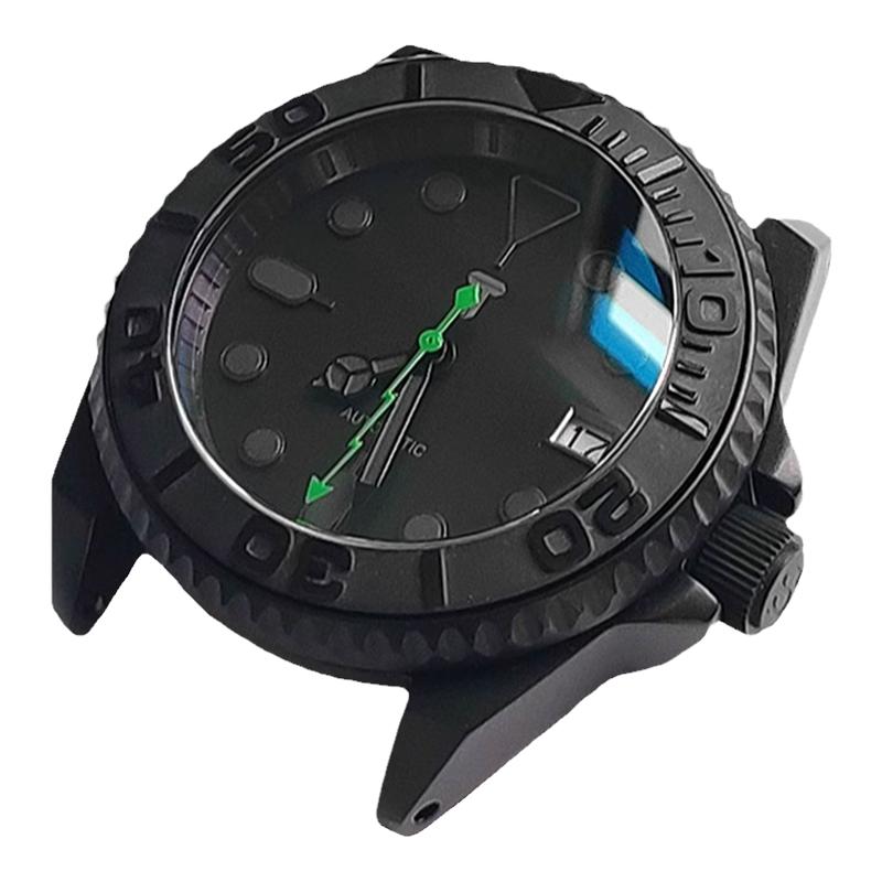 精工武士表壳适用SKX007精工5号SRPD机芯NH35矿物玻璃不锈钢配件