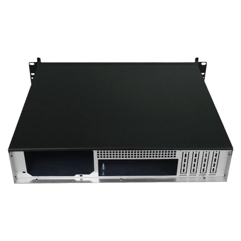 2u机箱卧式标准机架380铝型面板Matx主板服务器耐指纹多硬盘定制