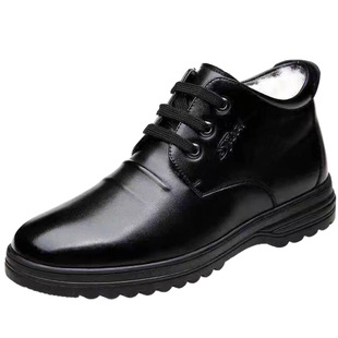 皮鞋男鞋冬季加绒保暖棉鞋男士男棉鞋休闲鞋冬天防滑软底爸爸鞋子