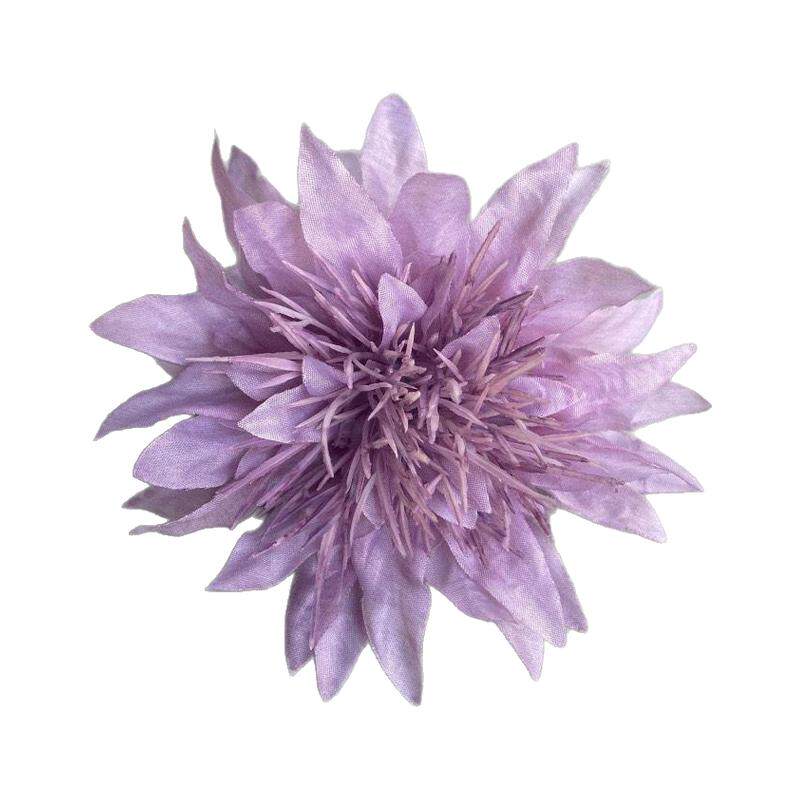 纯欲风紫色海葵花朵发夹超仙