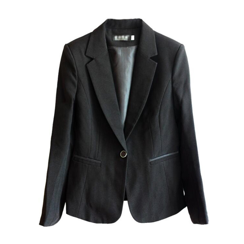 春秋正装女职业套装工作服面试黑色西服西裤两件套西装硬挺工装女