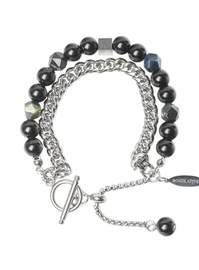 ROADLATIVE双层拼接虎眼石手链