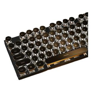 前行者复古朋克无线机械键盘鼠标套装电脑游戏电竞专用轴女生办公