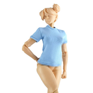 阿巳3.0bjd12分娃衣112兵人衣服6寸人偶机娘romankey短袖内搭T恤