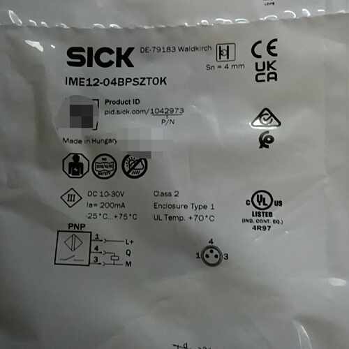 全新SICK西克接近开关IME12-04BPSZTOK  马