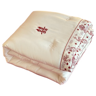 圆满喜被春秋冬婚庆大豆被子陪嫁喜字刺绣空调被结婚被保暖棉被