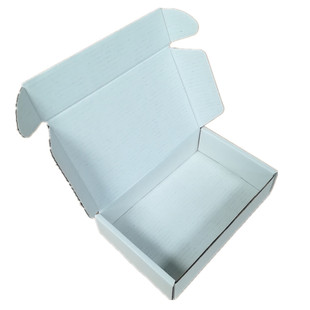 花呗方形包装瓦楞纸盒扁纸盒算盘书本蜡笔快递盒双白色飞机盒包邮