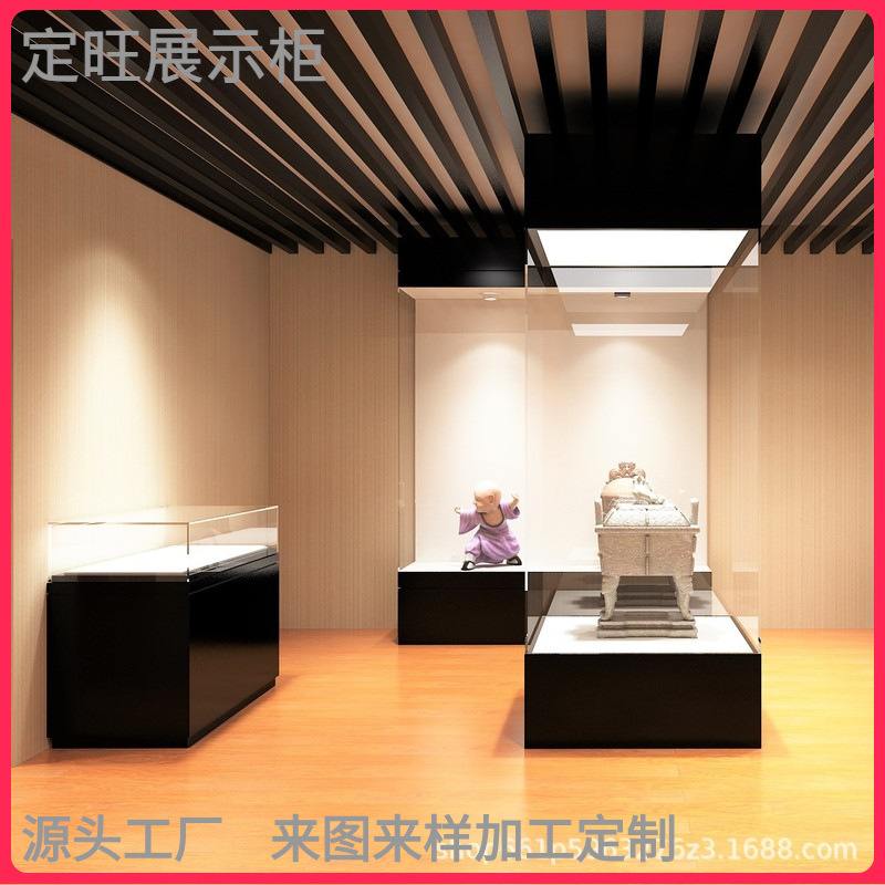 厂家定制玻璃展示柜博物馆展台开关门的柜台展馆智能柜智能感应