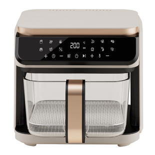 Apixintl安本素空气炸锅家用0涂层新款大容量6L全玻璃可视电炸锅