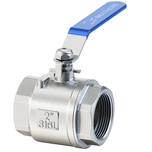 304不锈钢4分球阀二片式开关阀门316/201耐高温高压双内螺纹DN15