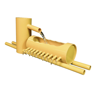 鱼缸过滤器仿真竹子水循环增氧过滤系统石槽瀑布喷泉造景流水摆件