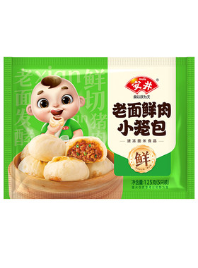 安井嵊州老面鲜肉小笼包125g