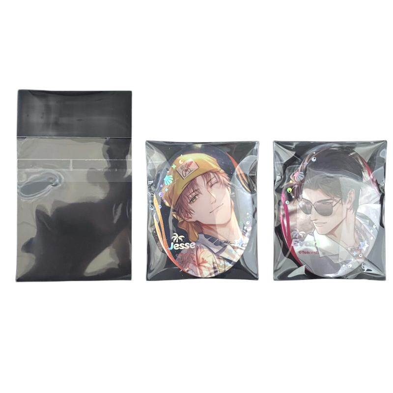 创汇透明吧唧自封袋拍立得保护套厚20丝明信片收纳袋徽章自粘袋