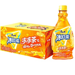 康师傅冰红茶冻冻茶456g*12瓶整箱疯狂动物城联名款冰红茶味果冻
