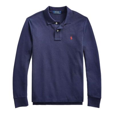 拉夫劳伦Polo衫男女大童长袖马标