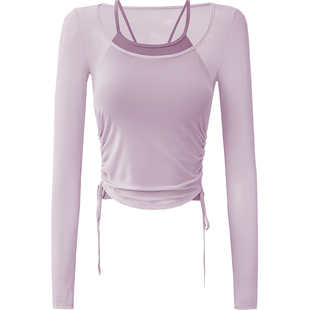 瑜伽服上衣女秋冬绝美健身衣运动普拉提训练套装长袖罩衫2025新款