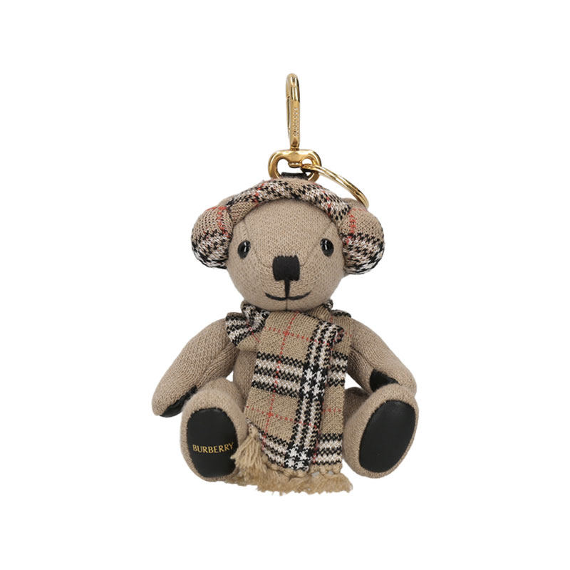 【自营】BURBERRY 男女同款Thomas泰迪熊吊饰挂饰钥匙扣 8124850