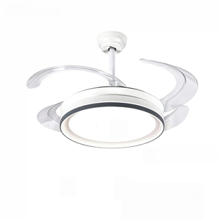 博尔美锦旋隐形风扇灯吊灯定时多档位餐厅灯卧室灯书房灯现代简约