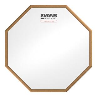 EVANS哑鼓垫Real Feel UV涂层单面架子鼓练习静音亚鼓打击板消音