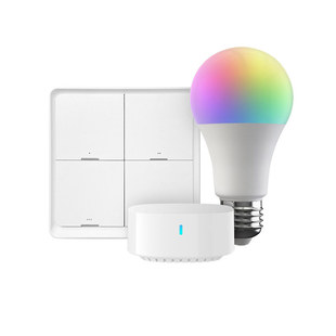 博联魔法家全屋智能照明套装RGB灯泡免布线控制面板家用氛围灯