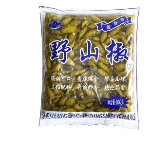 (须弥山)甜酸辣野山椒900g/包开袋即食 酸甜可口餐桌压碟酱腌菜