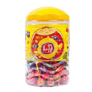 真知棒棒棒糖水果味108支桶装糖果礼盒喜糖硬糖儿童礼物批发零食