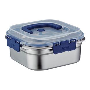 加厚316不锈钢保鲜盒食品级密封带盖便当盒大容量手提冰箱收纳盒