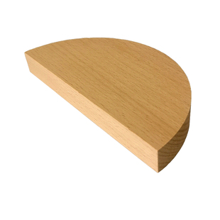 榉木半圆形状木片 儿童手工模型木料DIY圆木片扇形实木硬半圆木板