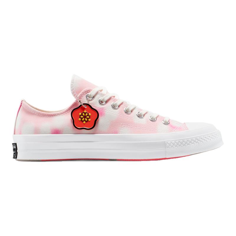 CONVERSE X KENZO CHUCK 70 OX 草莓粉色 帆布运动板鞋 A14789C