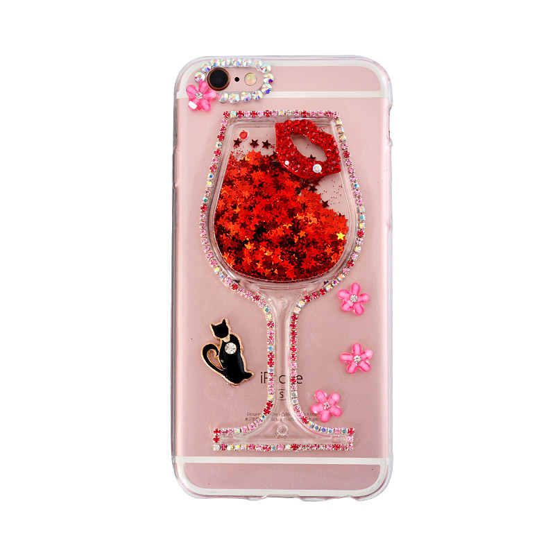 红色流沙液体适用苹果iPhone13pro仙女15promax手机壳14plus透明高级感硅胶软壳11/12防摔新款奢华