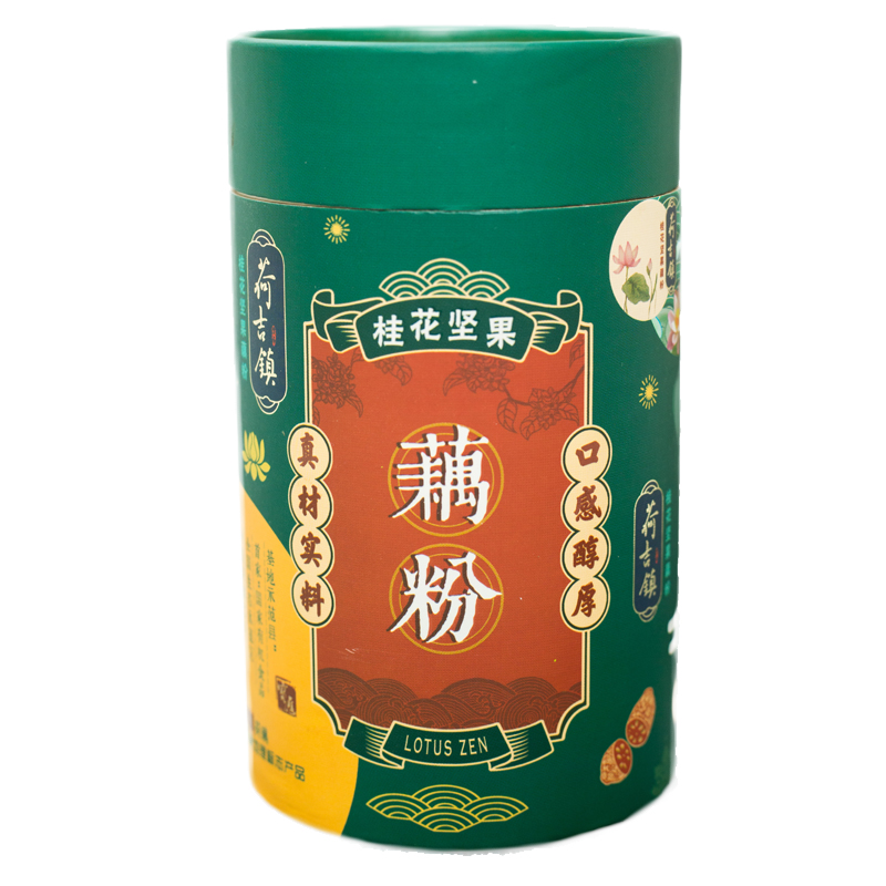 荷吉鎮(zhèn)桂花堅(jiān)果藕粉360g罐裝揚(yáng)州特產(chǎn)寶應(yīng)蓮藕粉羹早餐速食代餐粉