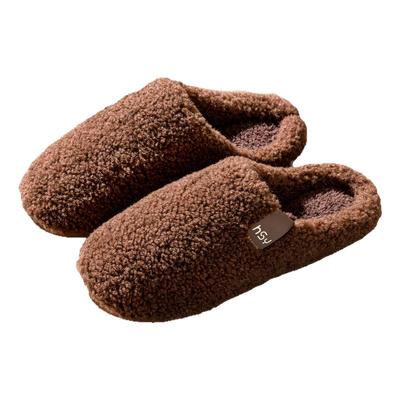 毛绒棉拖鞋男款秋冬季2025新款