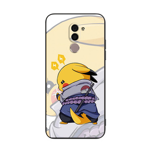 luckrider适用于华为荣耀畅玩6x手机壳mate9lite防摔外壳gr5保护套2017高级感bln-tl10荷花插画畅玩6x卡通