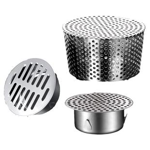 下水管道专用304不锈钢PVC110口径排水口过滤网防鼠防堵地漏盖子