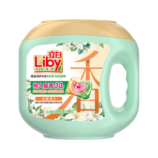 立白香氛净护6合1天然洗衣凝珠沙龙级心动花漾香调甜香草与橙花