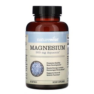 美国直邮Naturewise高纯海洋镁胶囊90粒甘氨酸镁情绪睡眠04/28
