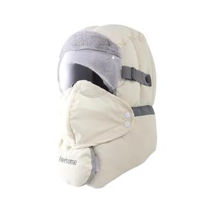 帽子女冬季2025防风面罩头套骑行加绒厚保暖防寒冬天冷帽男雷锋帽